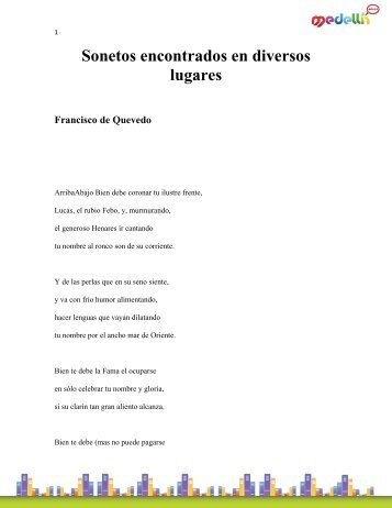 Sonetos encontrados en diversos lugares